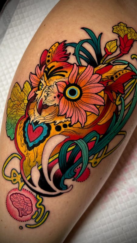 Colorful Owl Bloom