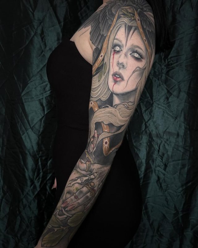 Haunted Woman Sleeve