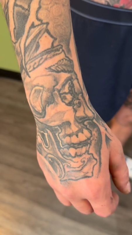 Skull Hand Tattoo