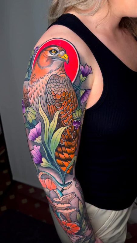Falcon Floral Sleeve