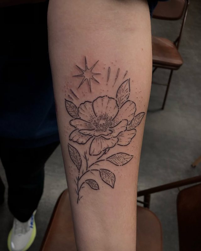 Floral Fine Line
