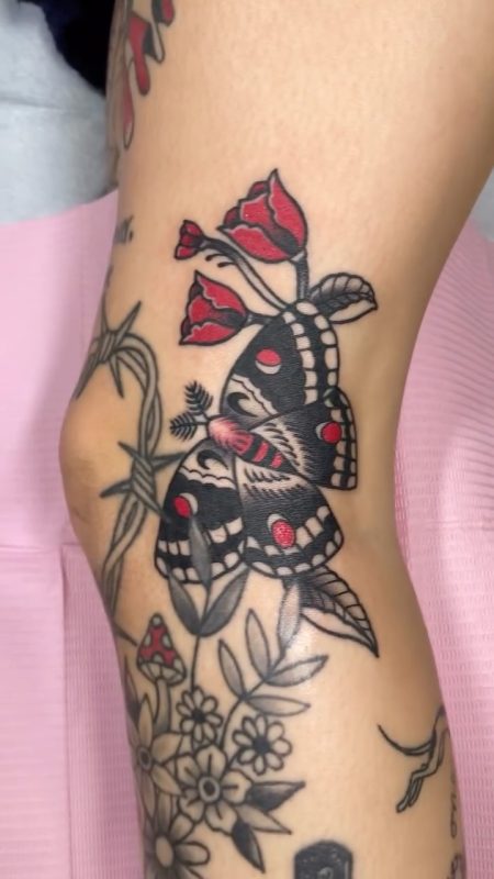 Butterfly and Flowers
