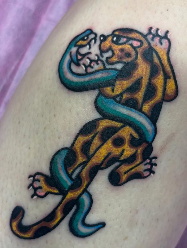 Panther and Snake