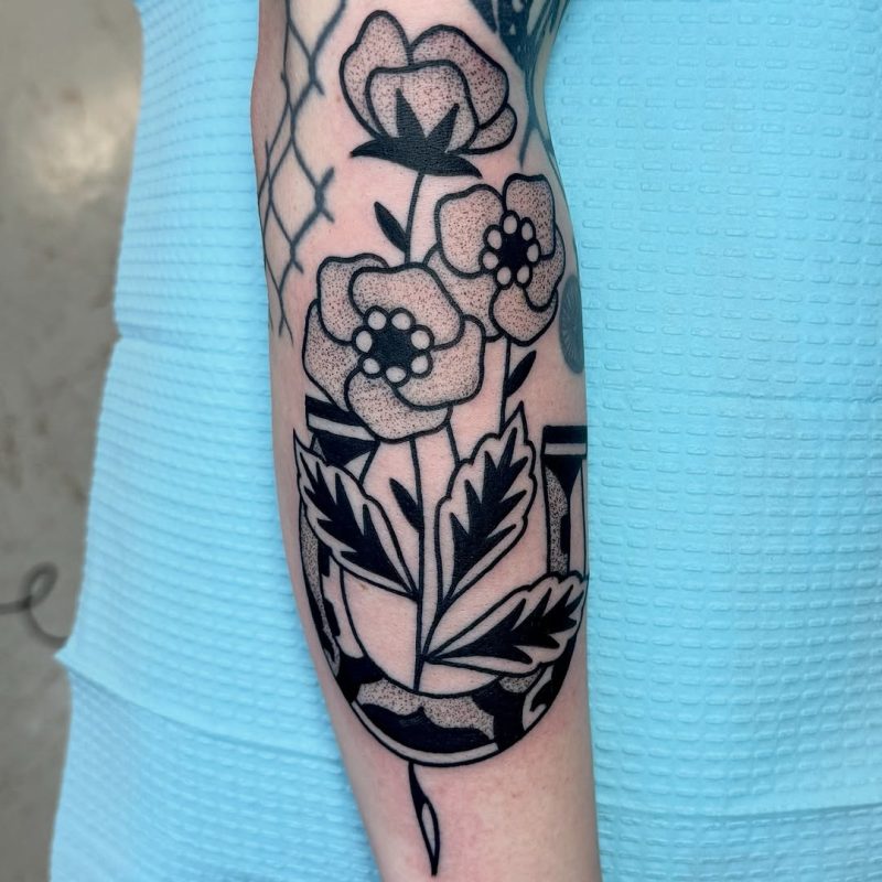 Blackwork Flowers