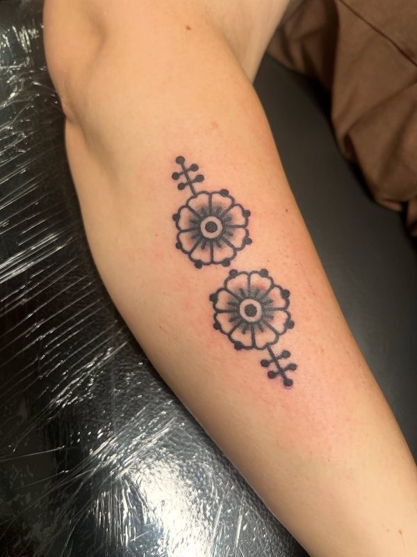 Dotwork Flowers