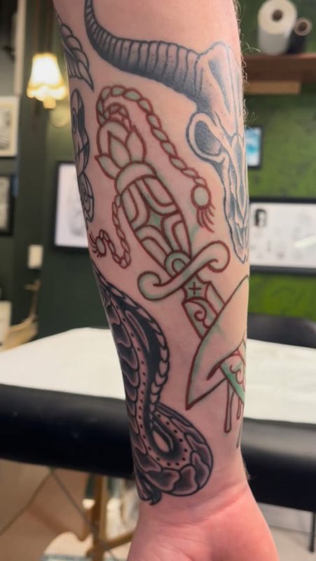 Dagger and Snake