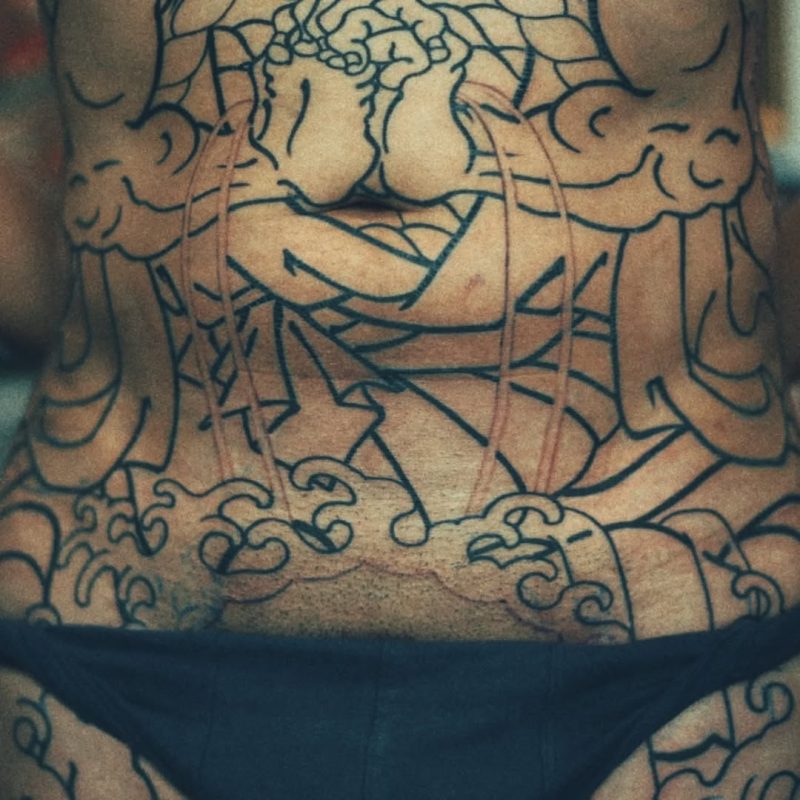 Japanese Back Outline