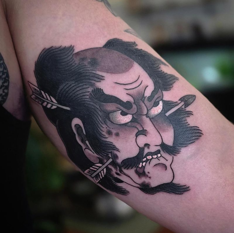 Japanese Warrior Face