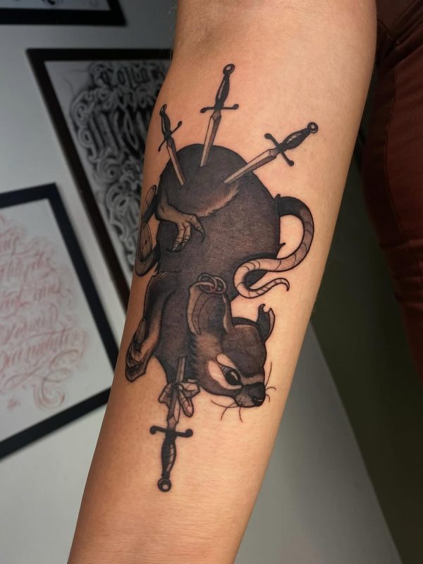 Stabbed Rat