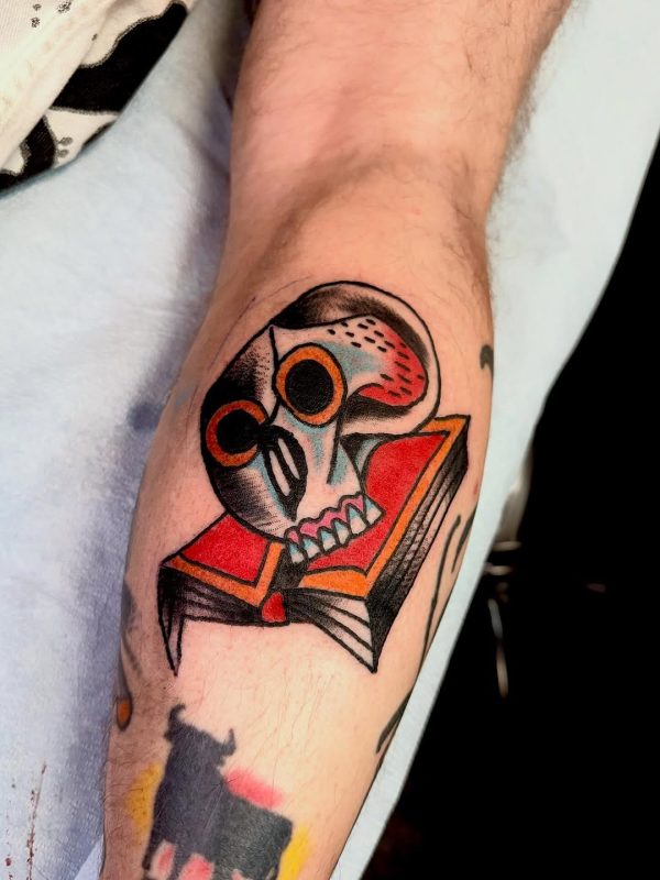 Skull on Book