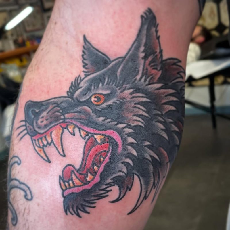 Fierce Wolf Head
