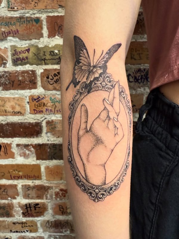 Hand and Butterfly