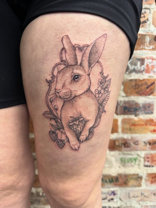 Rabbit with Strawberry