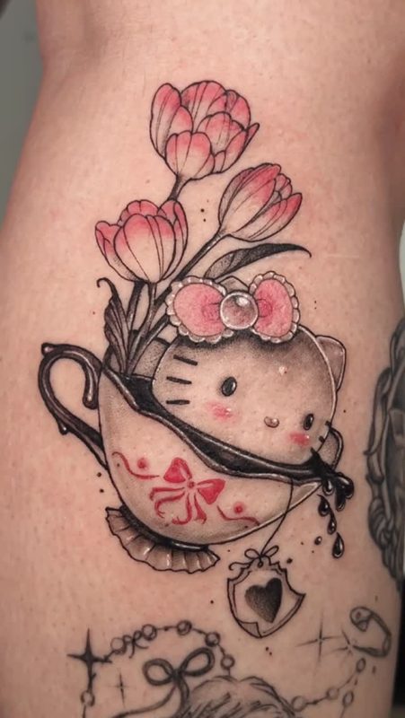 Cute Tea Kitty