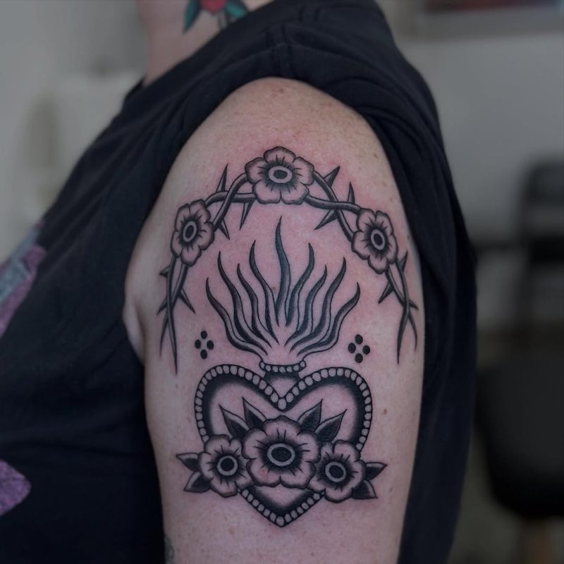 Flaming Sacred Heart