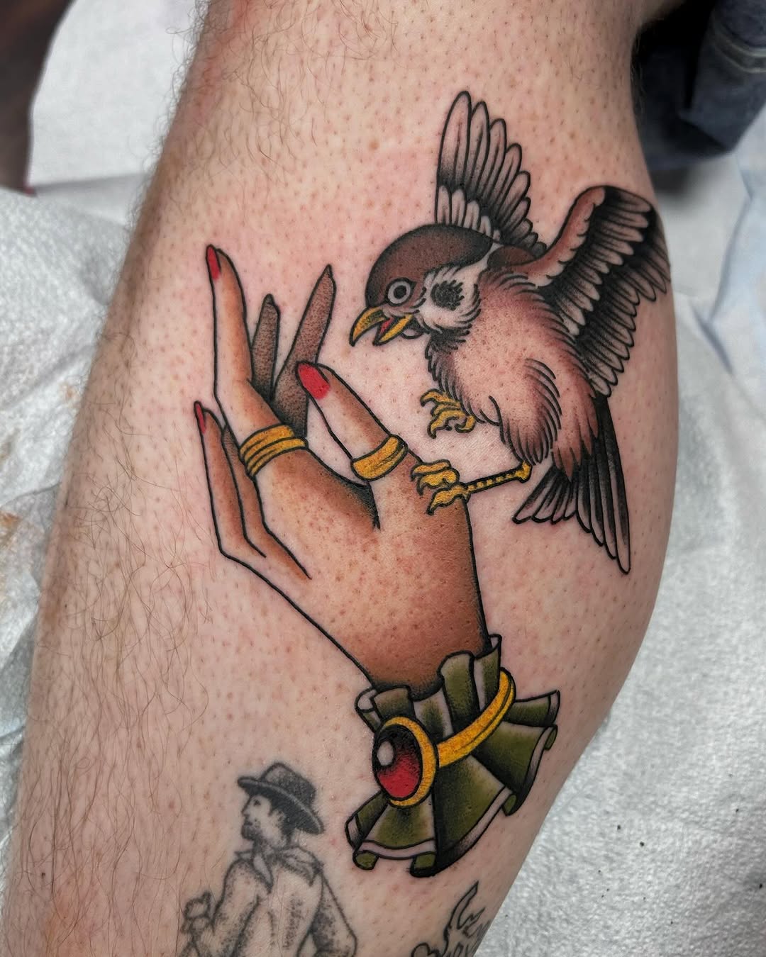Hand and Bird
