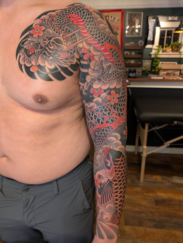 Dragon Koi Sleeve