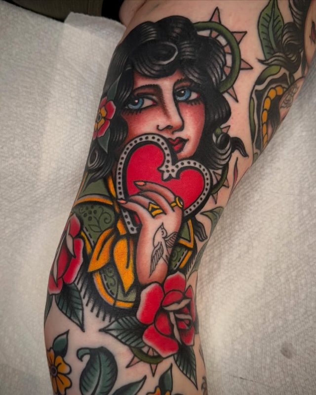Heart Holding Lady
