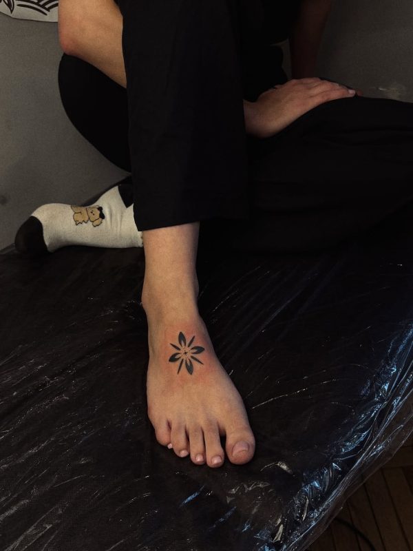 Blackwork Flower