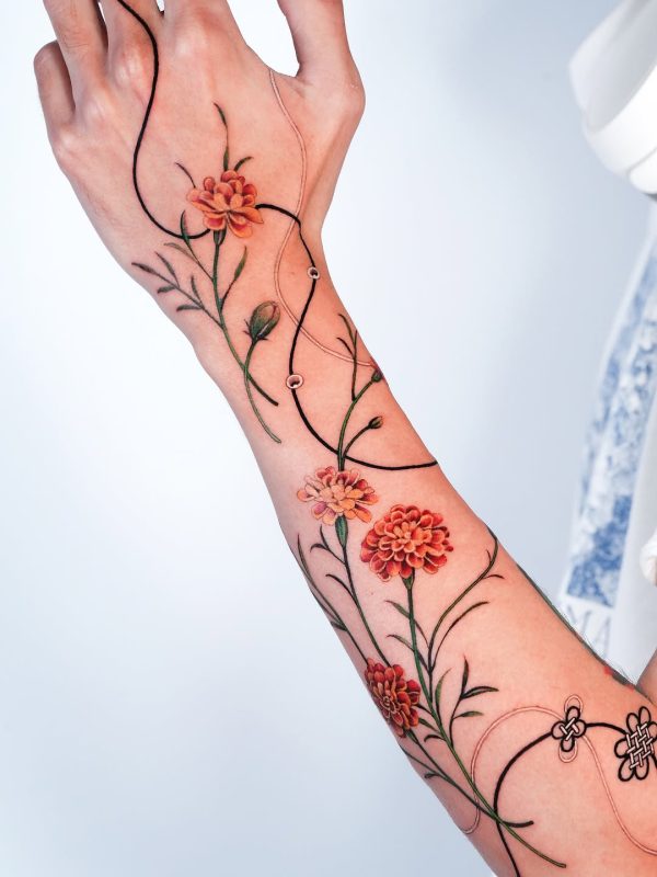 Floral Fine Line