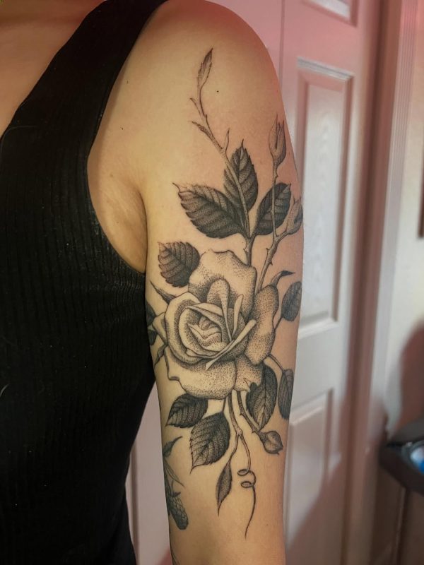 Dotwork Rose