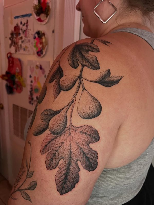 Dotwork Fig Branch