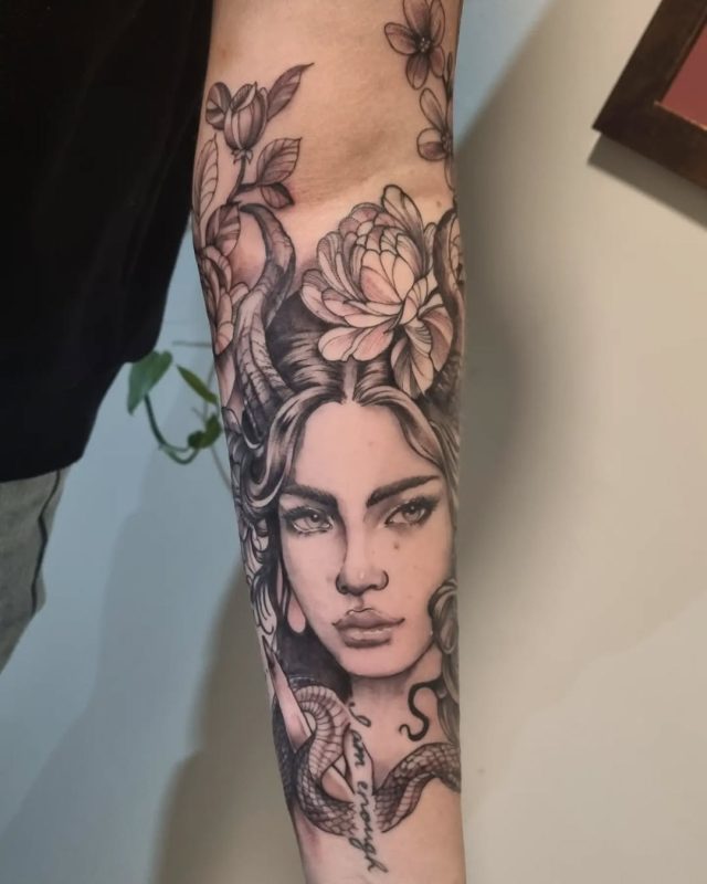 Floral Woman Portrait