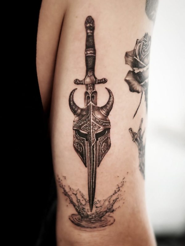 Sword and Helmet