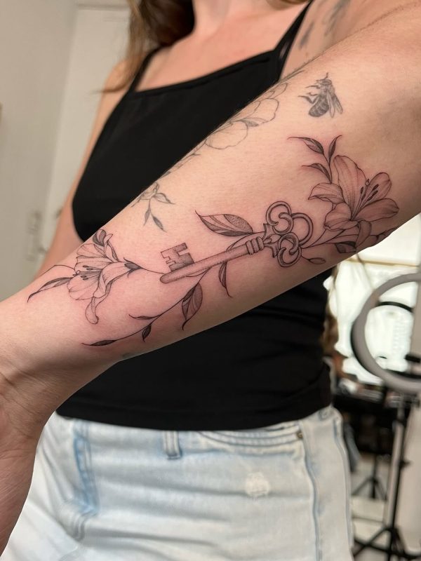 Key and Lilies