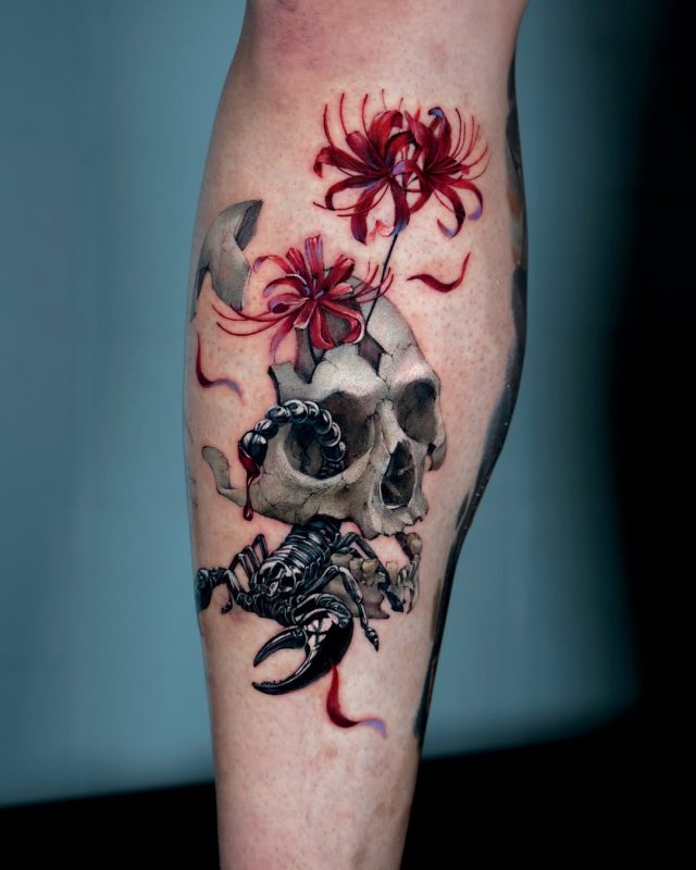 Skull Scorpion Bloom
