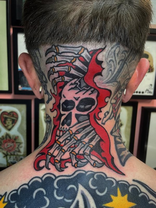 Flaming Skull