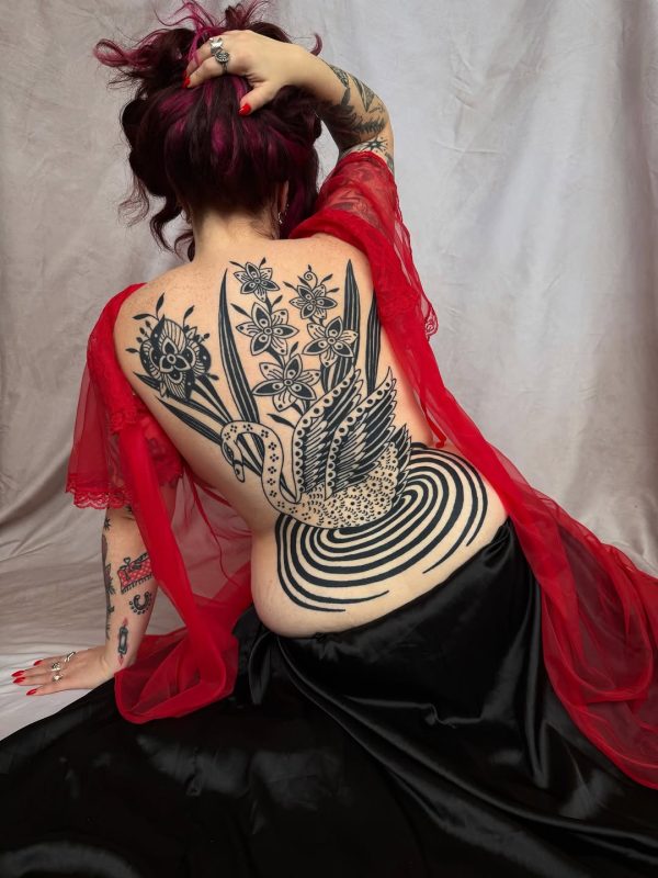 Blackwork Swan