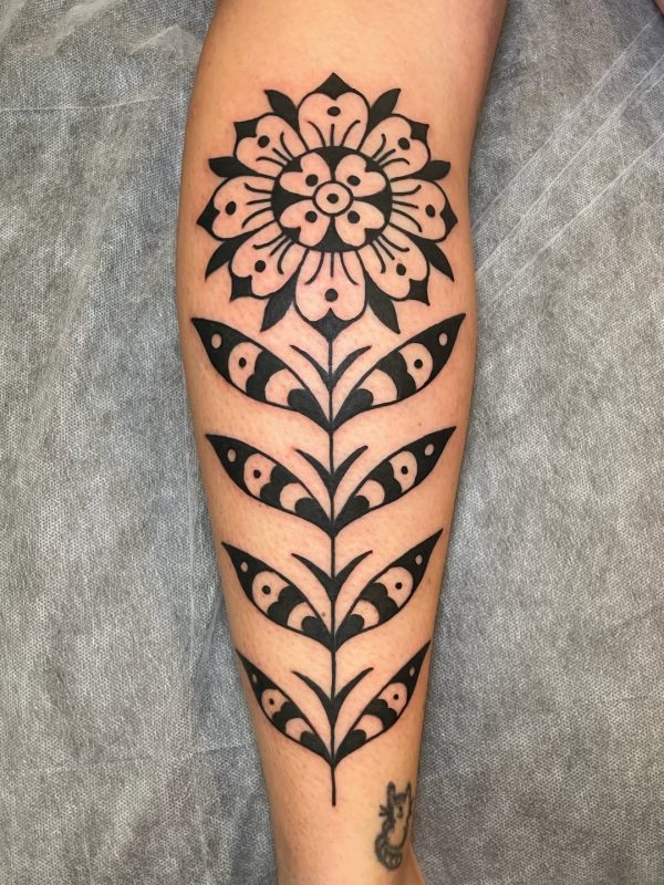 Blackwork Floral