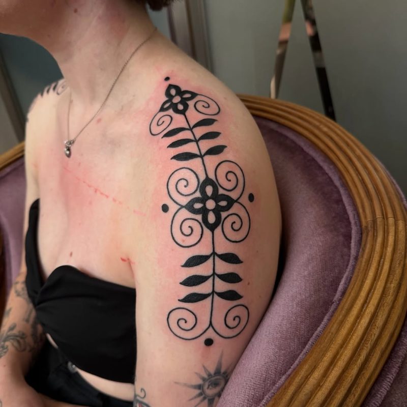 Blackwork Floral