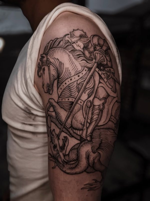 Knight and Dragon