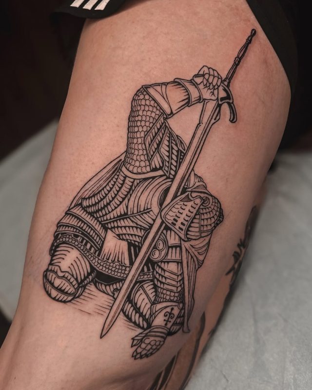 Kneeling Knight