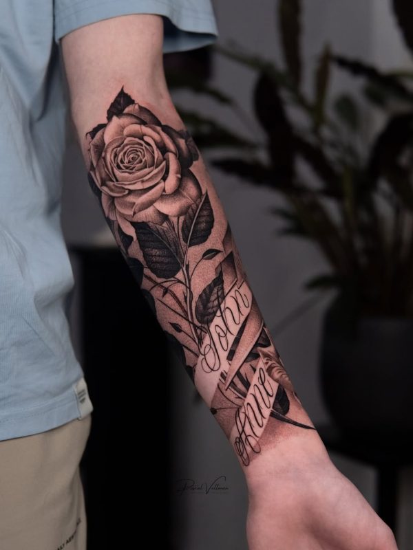 Black Gray Rose