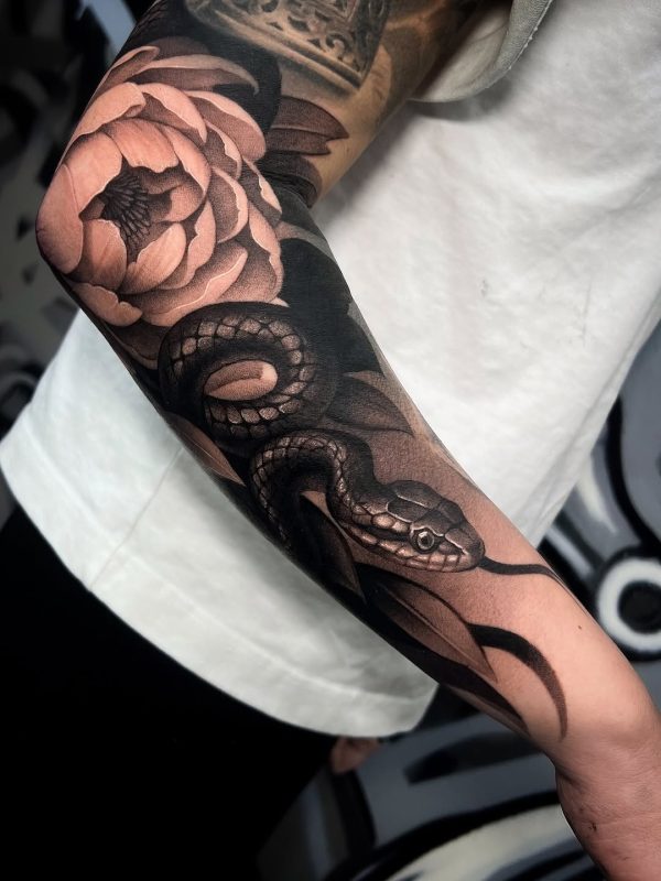 Snake and Flower