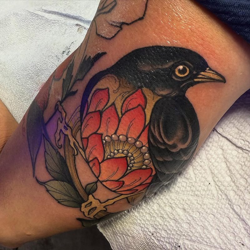 Bird and Flower