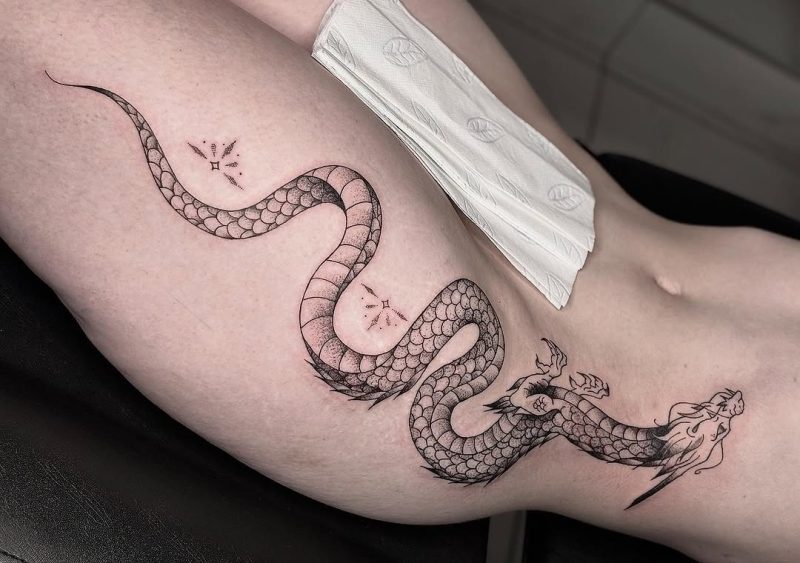 Fine Line Dragon