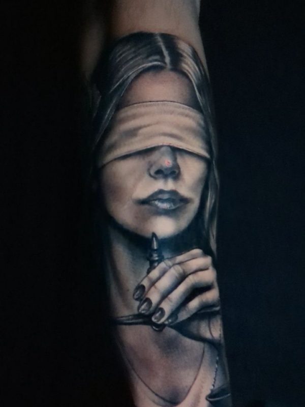 Blindfolded Woman