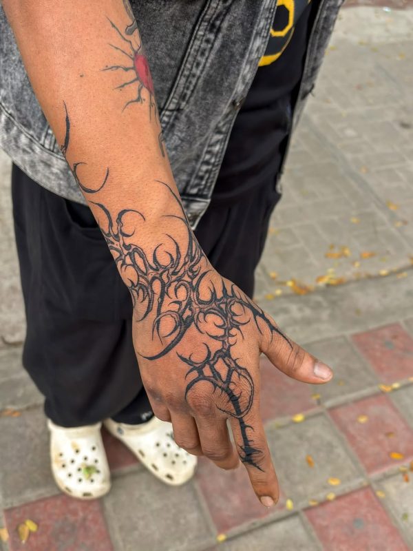 Tribal Blackwork Hand