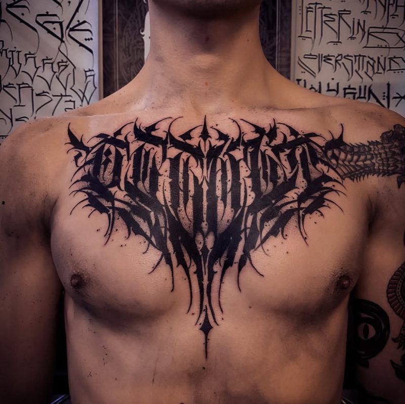 Blackwork Chest Piece