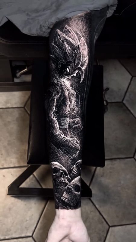 Anime Skull Sleeve