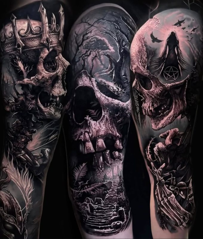 Skull Dark Forest