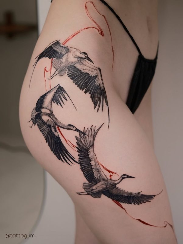 Flying Cranes