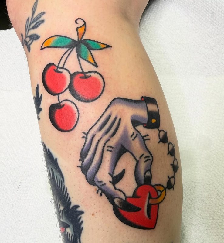 Heart Hand Cherries