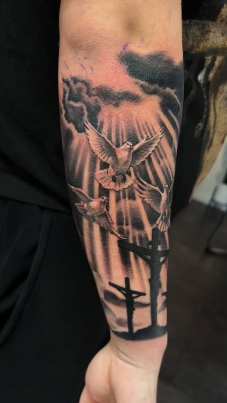 Doves and Crosses