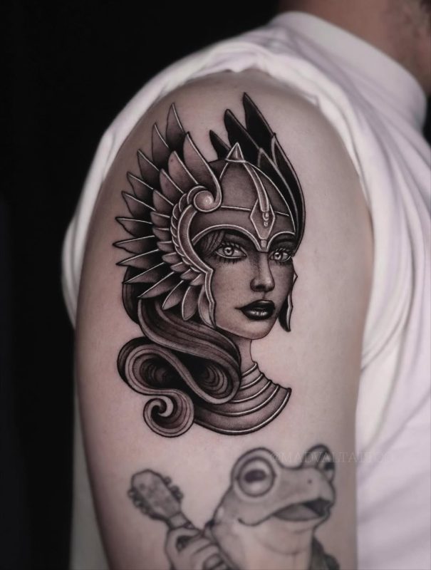 Winged Helmet Portrait