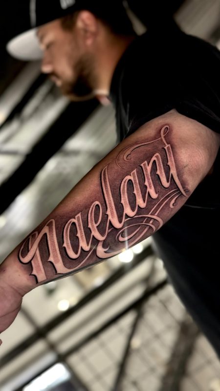Bold Script Lettering